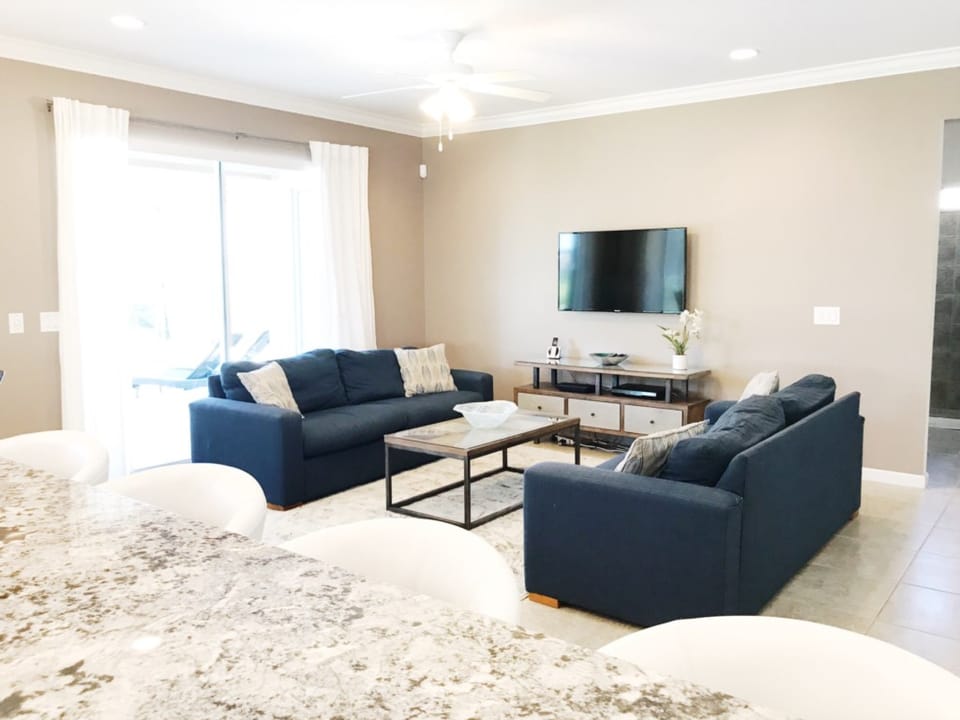 Relax on these comfy couches after a long day at the parks!
