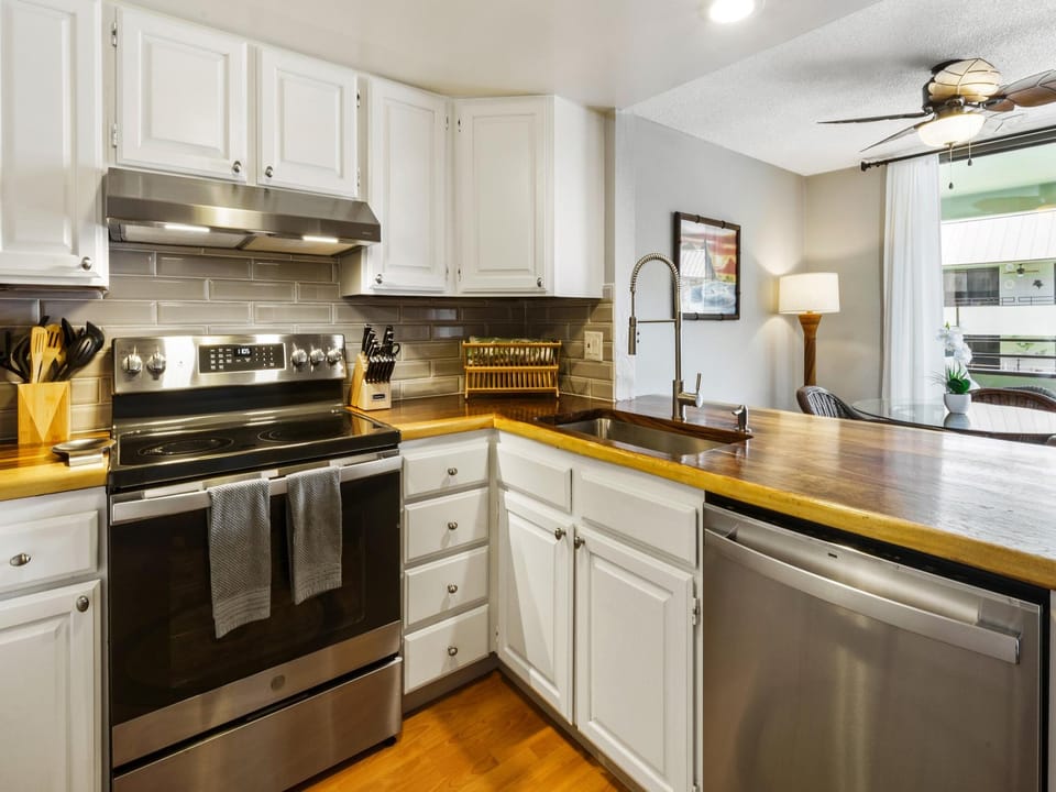 Newly remodeled kitchen