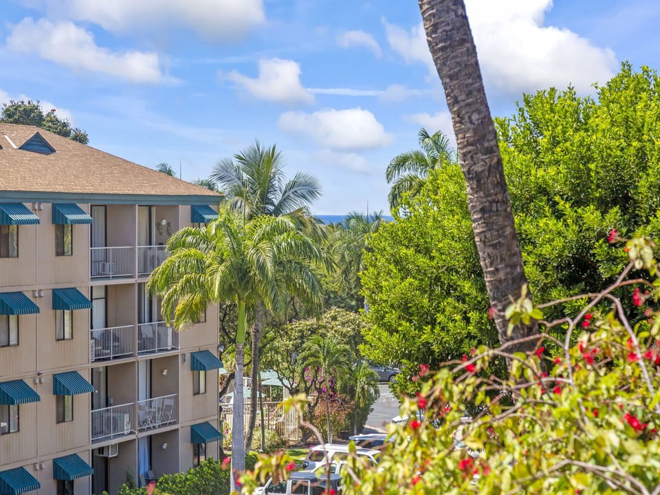 A peak of the ocean from your lanai