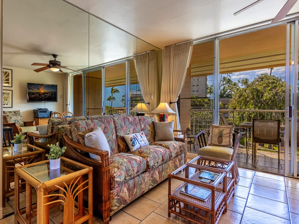 Plenty of natural light and tropical views throughout