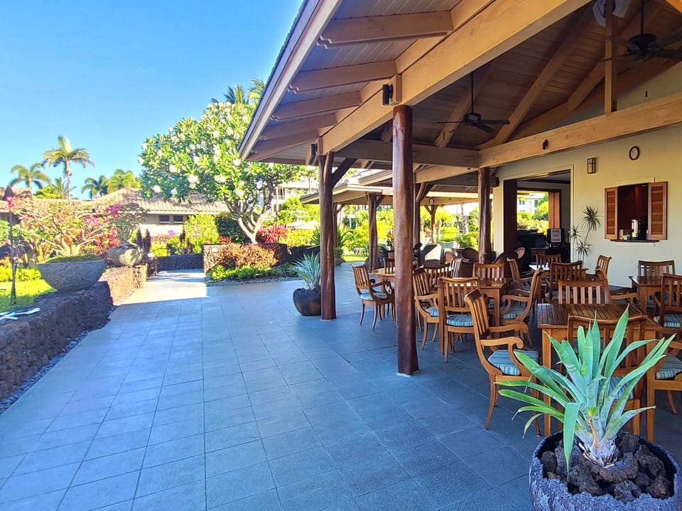 Lanai area by the pool