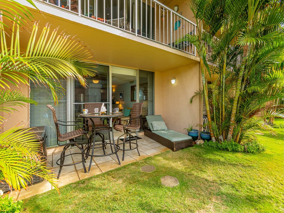 Enjoy lounging or dining on the private lanai