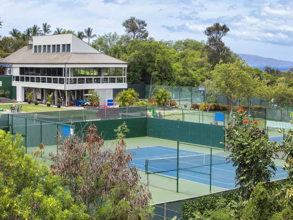 Stop by and speak to a tennis pro for some tips.