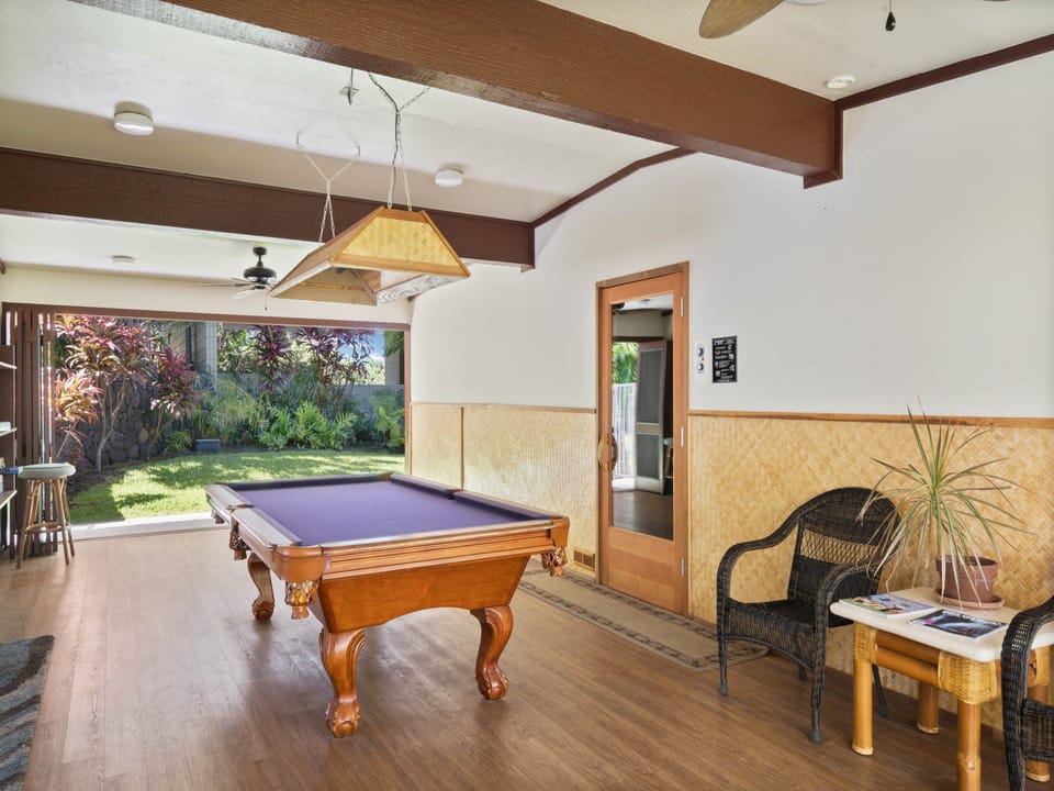 Play some pool in the recreation room