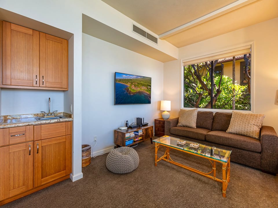 Smart TV and Wet Bar for Cocktails and Movie Nights