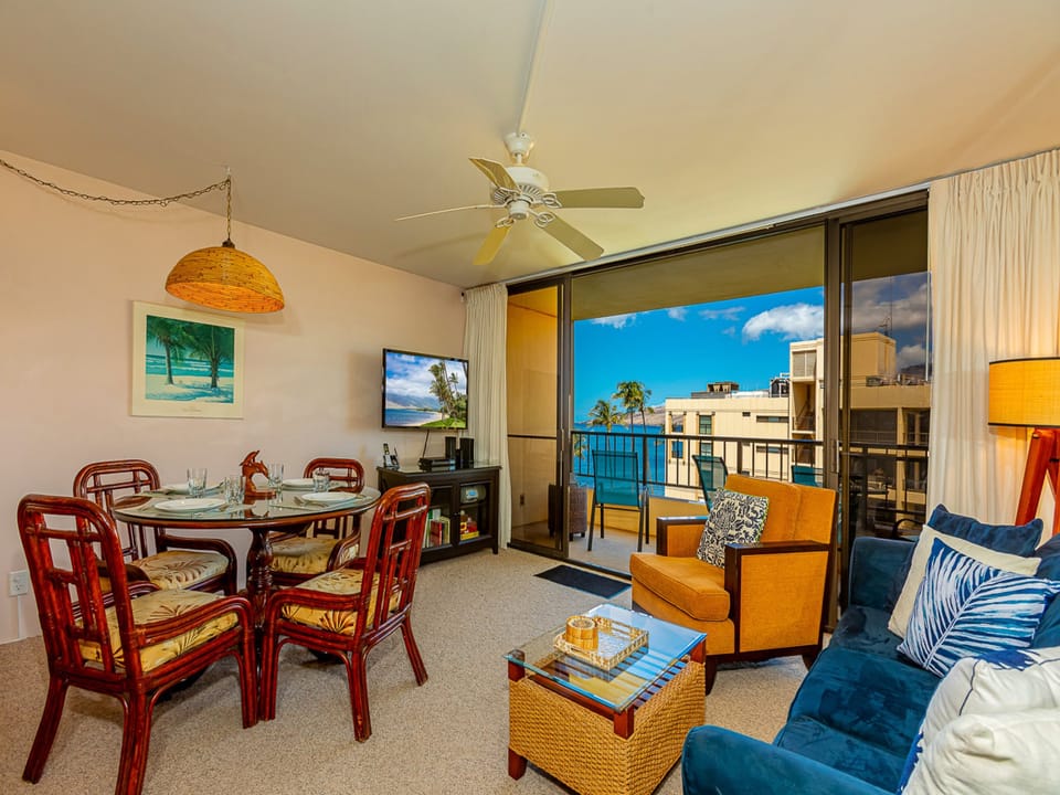 relax in the comfortable living area