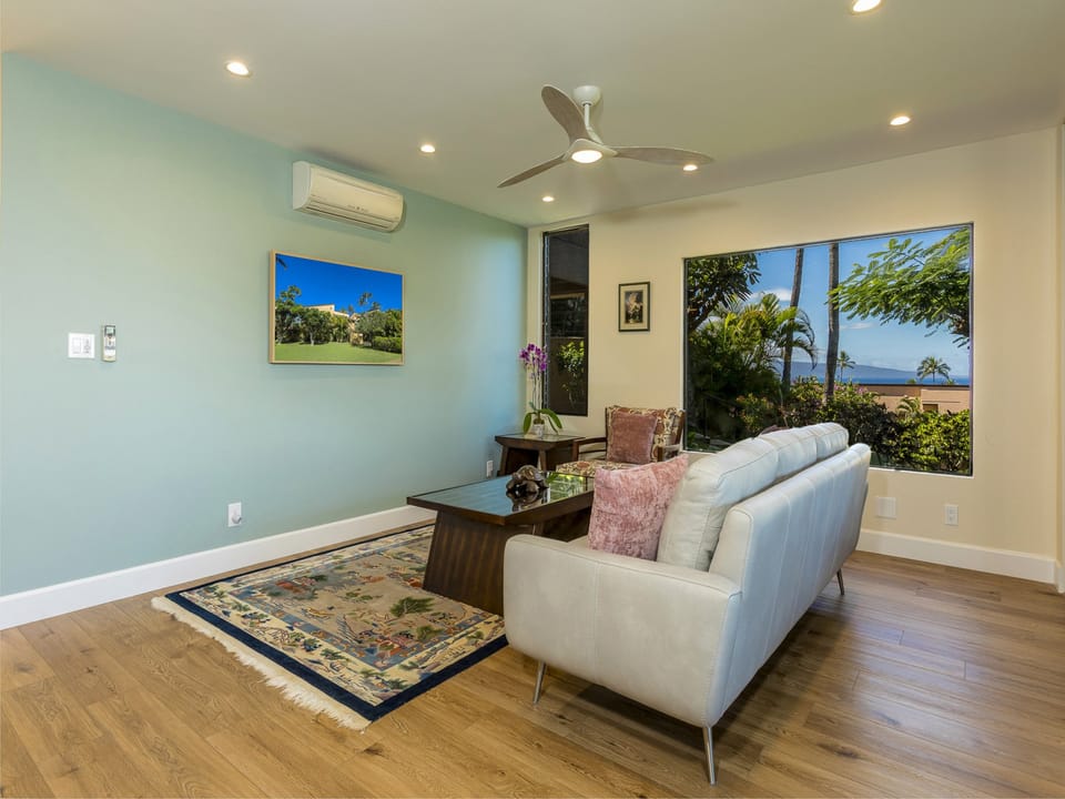 Comfortable seating to enjoy a movie night