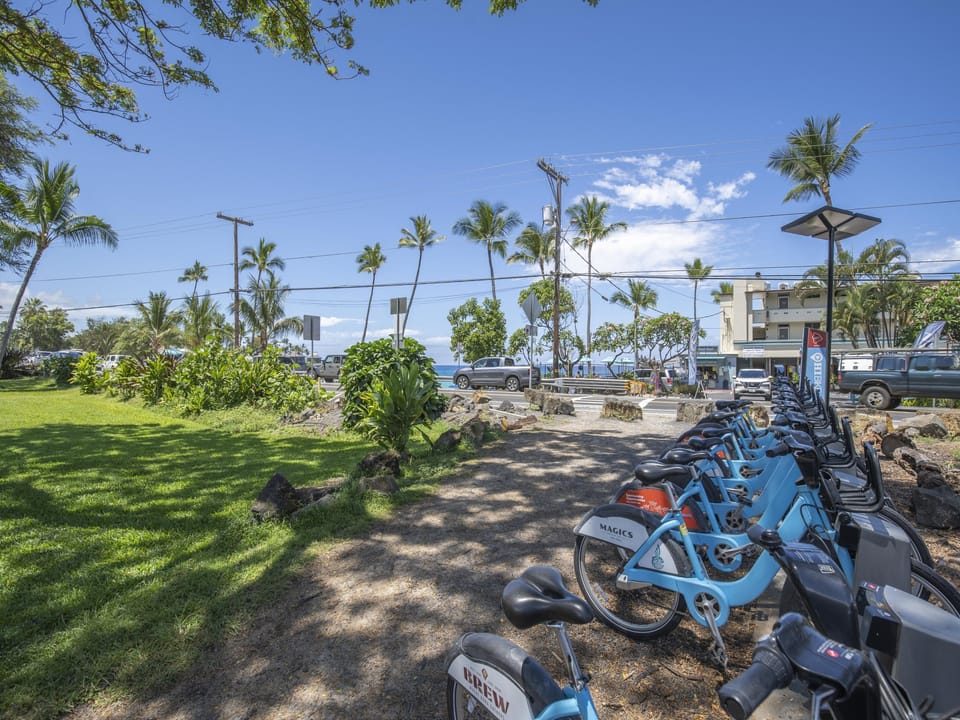 Rent bikes just outside your condo