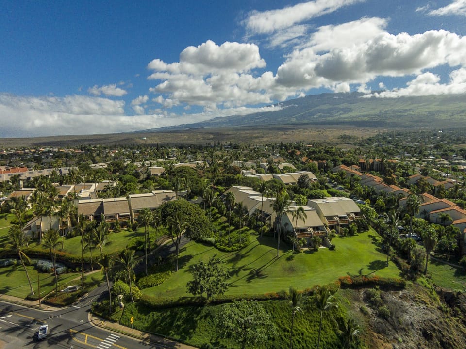 Aerial shot of Maui Kamaole