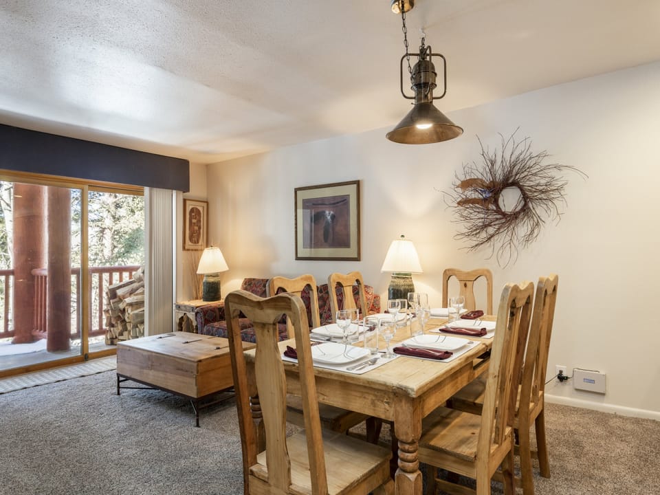 Dining table with seating for 6