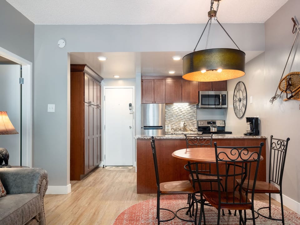 Dining table with seating for 4