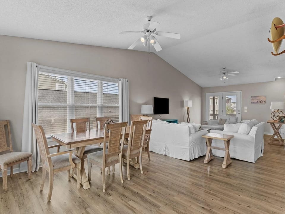 Lower Level Dining Area and Living Room