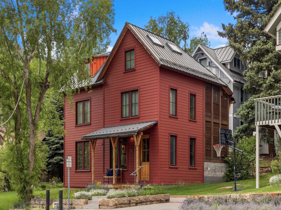 This lovely family home is located on the coveted sunny side of beautiful & historic Telluride, Colorado.