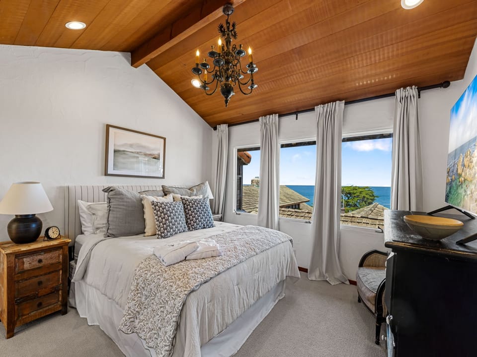 Master Bedroom with Amazing Ocean Views and King Bed