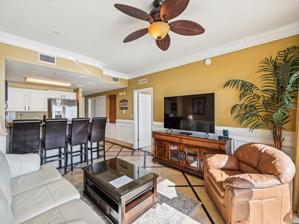 Couch view in living room