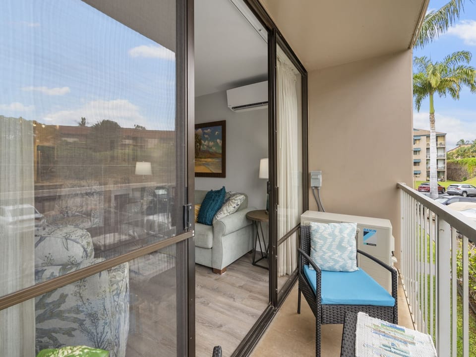 Enjoy your favorite morning beverage on the private lanai.