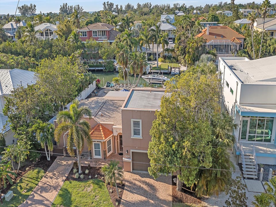 Aerial View of House Aerial View of House View of house and canal.