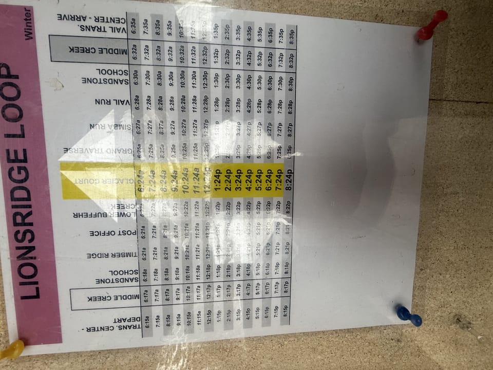 Shuttle Schedule