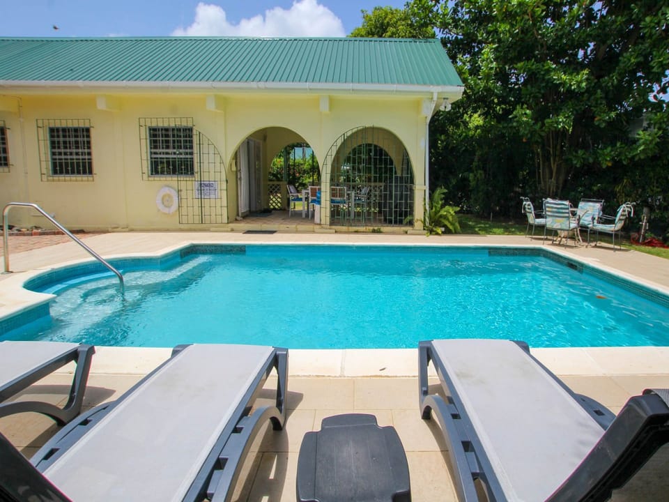 Amazing space for everyone to hang out and enjoy the pool and sunshine