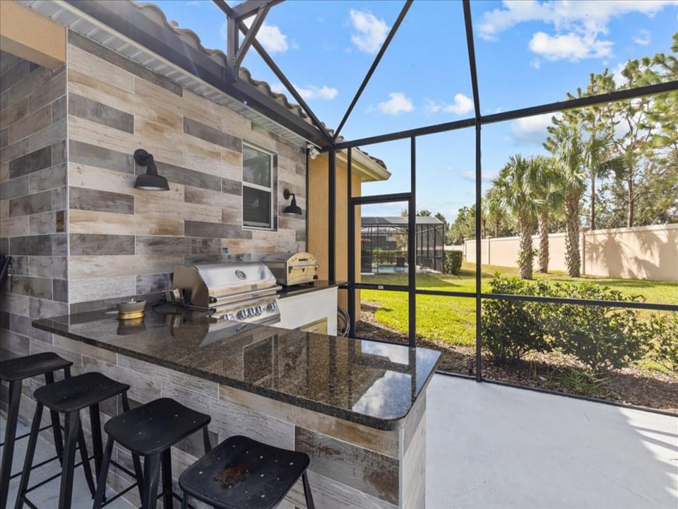 Grilling out by the pool!