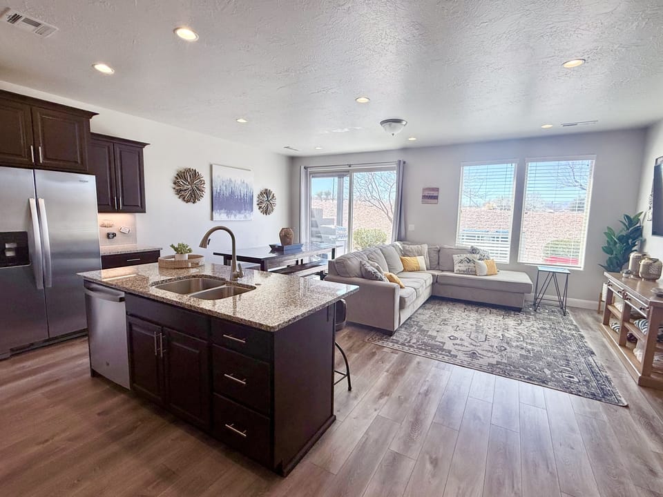 Kitchen and Living Area