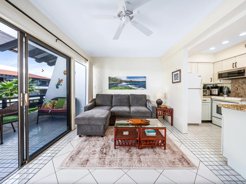 Hawaii vibe in living area