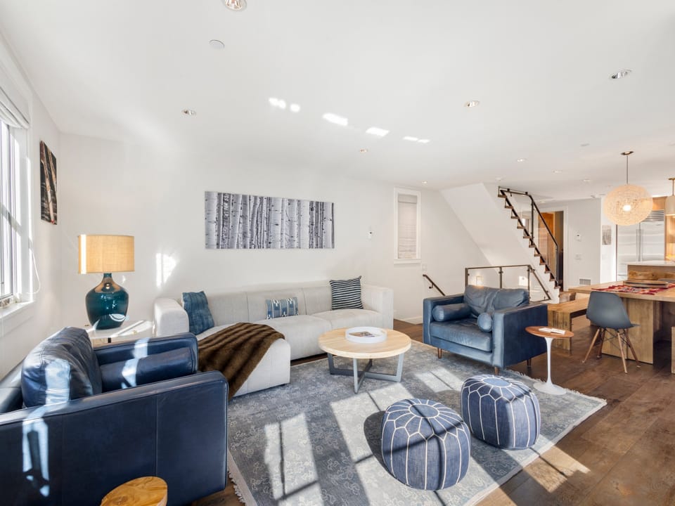 Comfortable seating and plenty of space to relax after a day of adventure.