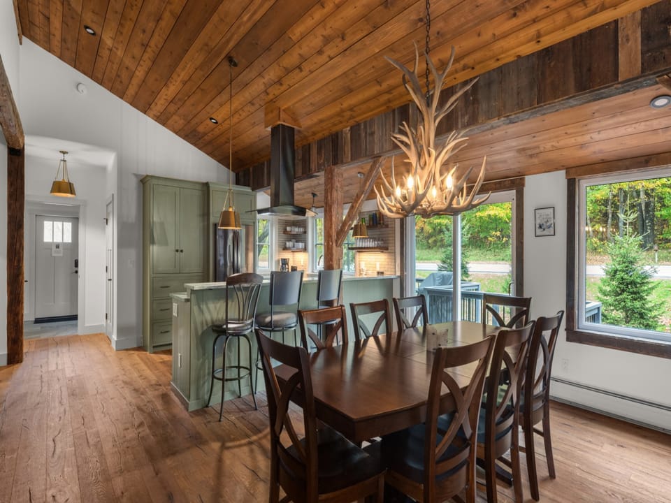 Open Dining Table and Kitchen