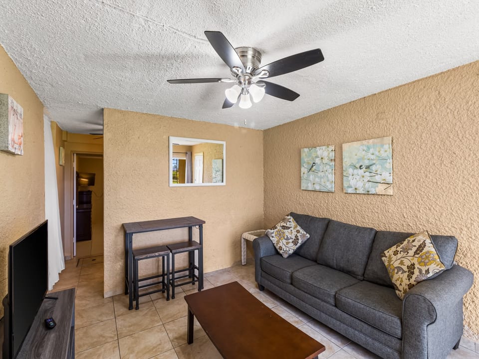 One complete condominium with all the furnishings and comforts. Your balcony overlooks the eighth-foot pool just a few feet from your doorstep. There are restaurants that specialize in local, Latin, and Caribbean food within walking distance—plenty of free onsite parking.