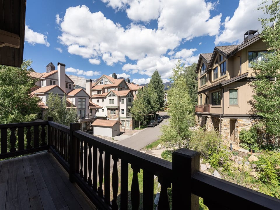 Deck is located right off the main dining and living area and provides amazing views of the surrounding area.