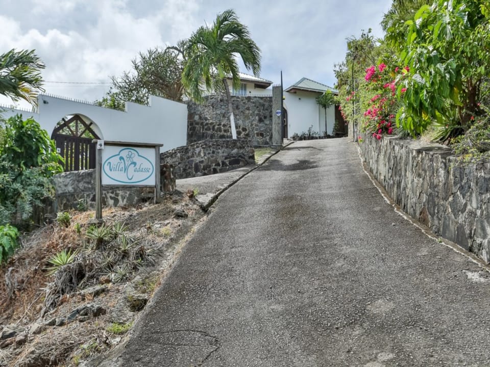 Driveway to villa.