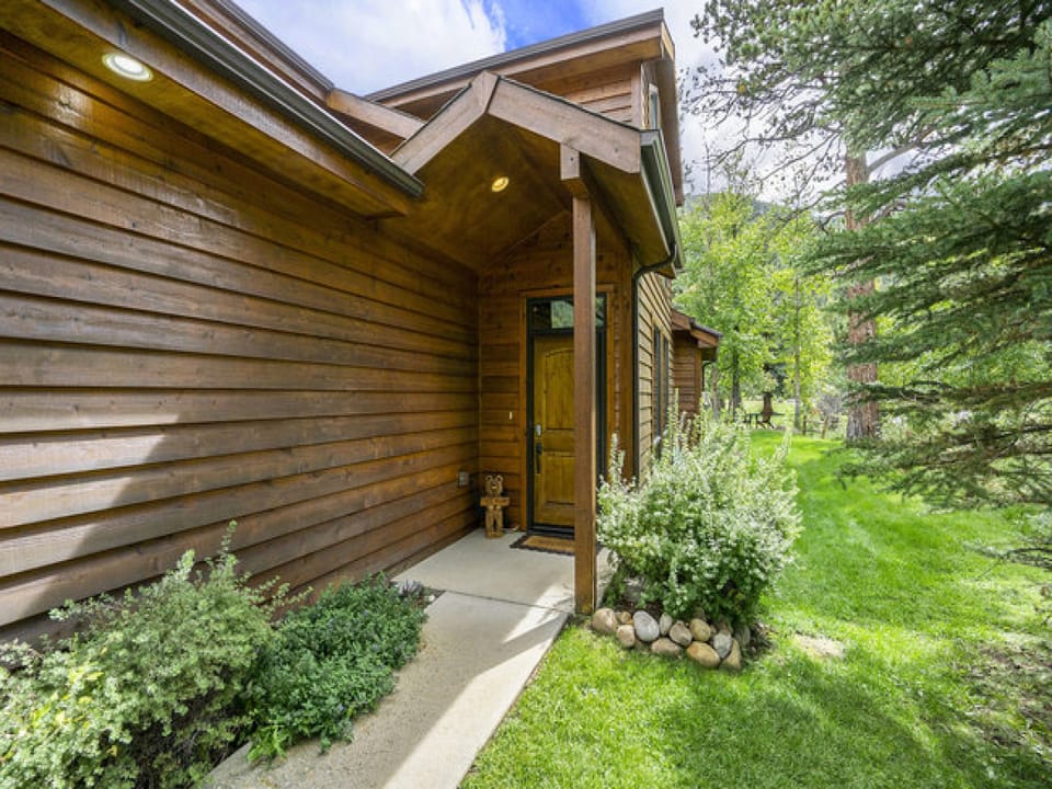 Elk River Cabin - Elk River Cabin Exterior of property, and front door.