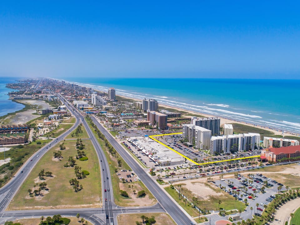 Aerial view of the property