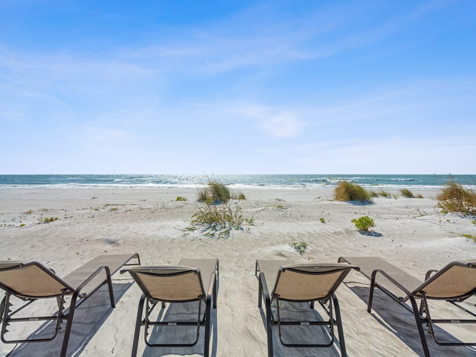 Just a few steps from your door enjoy lounging in the sun on Longboat Key Beach.