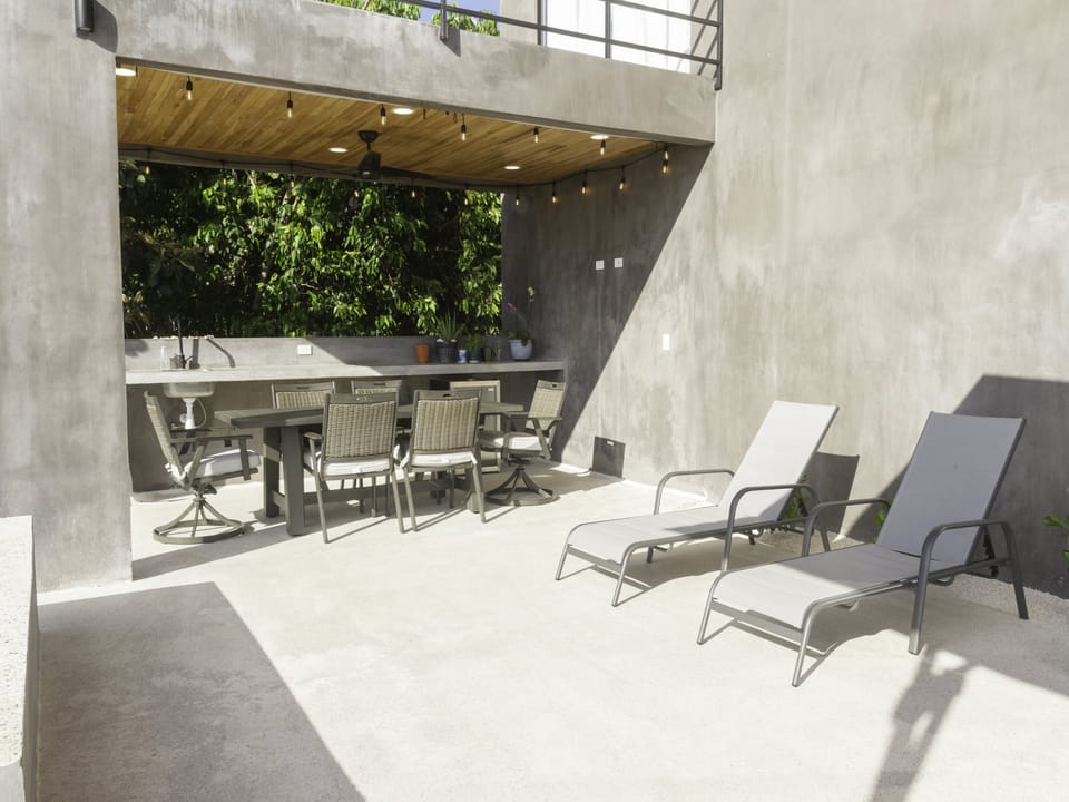Covered BBQ area