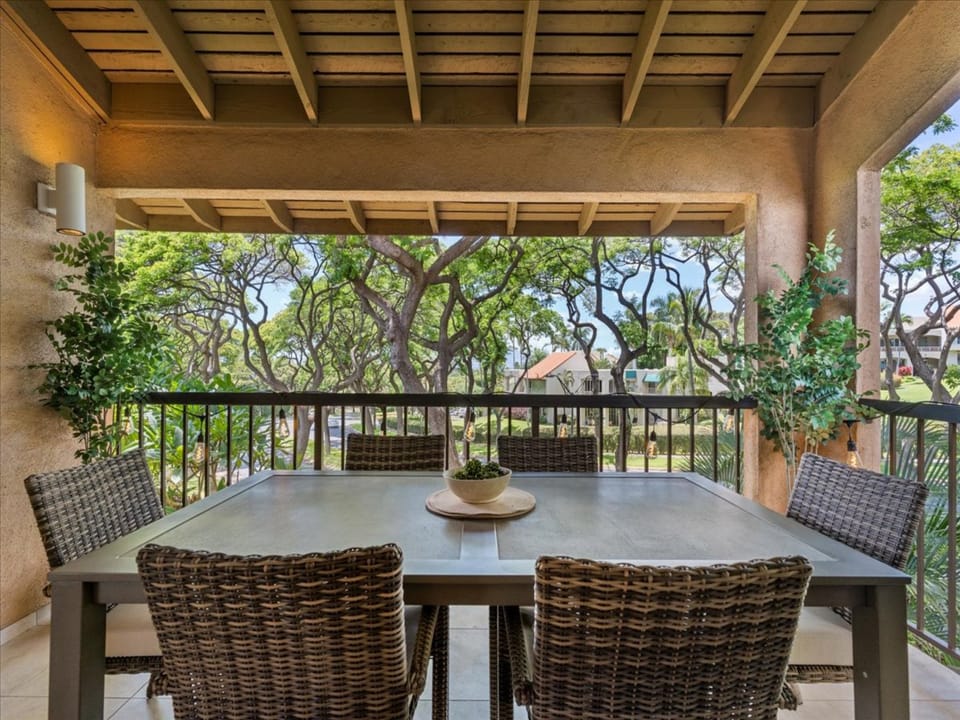 Enjoy your morning coffee on the private lanai