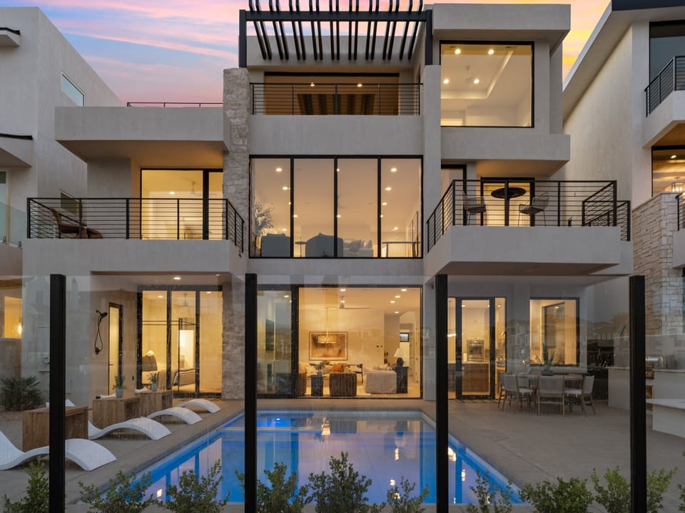 Private Pool at Dusk