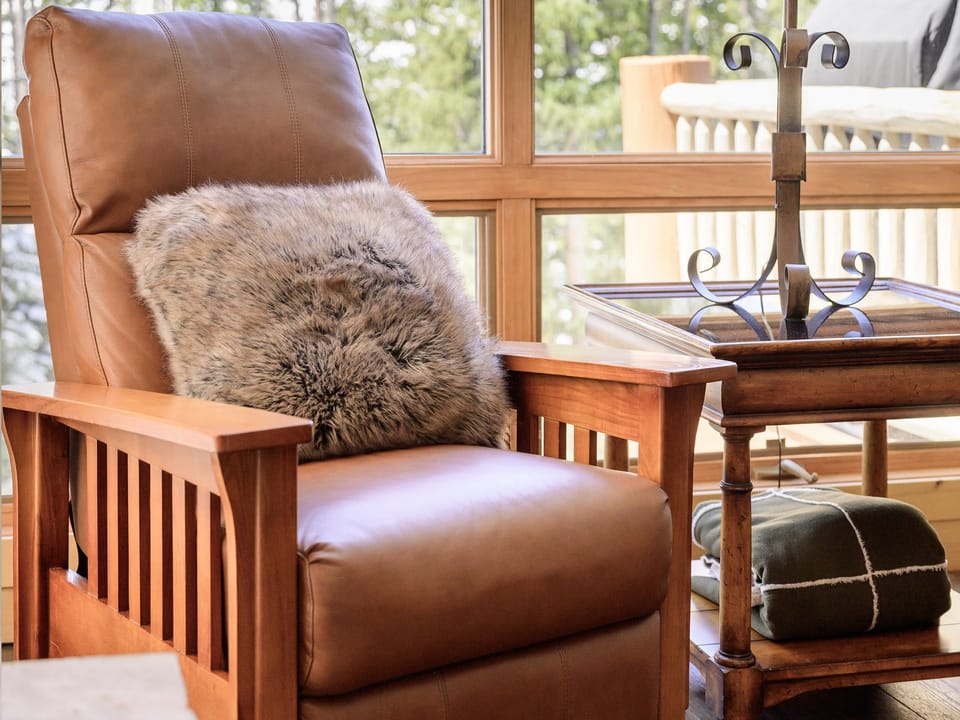 Curl up with a good book and a cup of coffee in this classic chair.