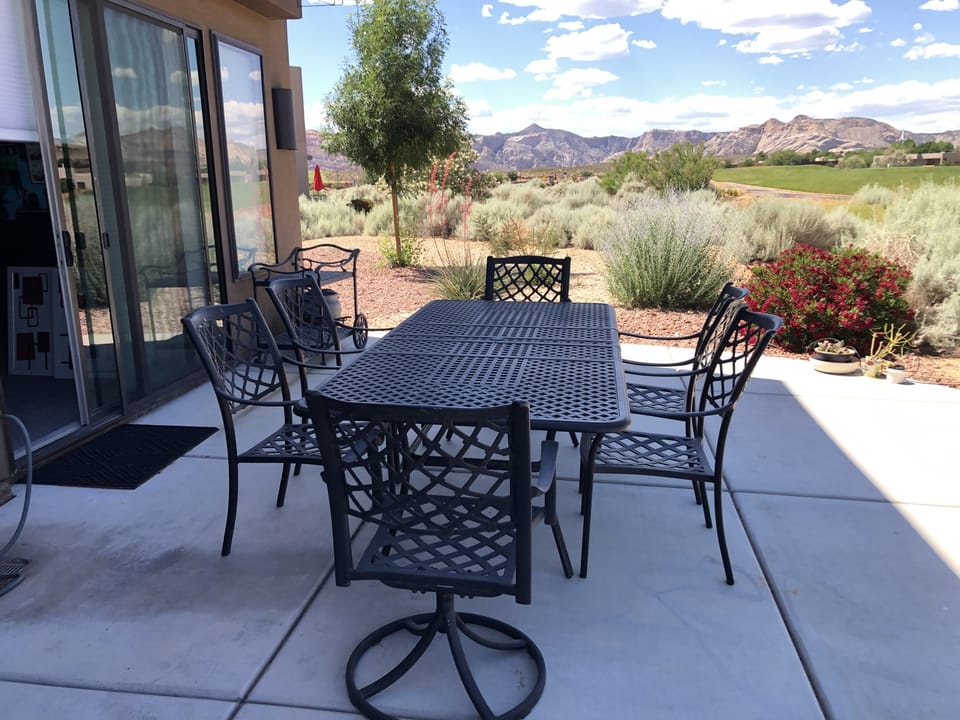 Back Patio Seating and Views