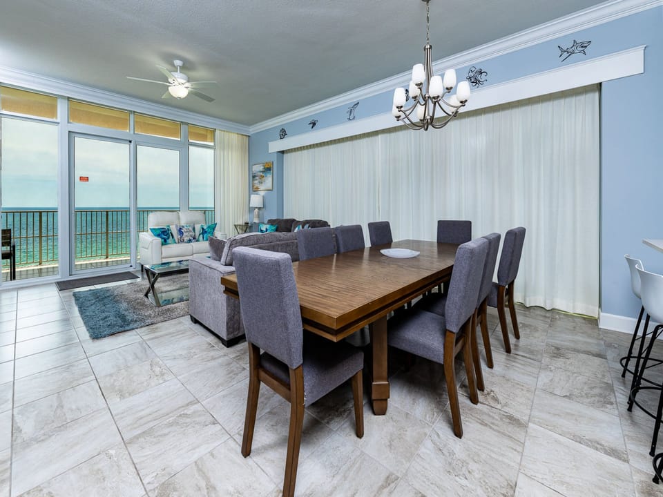 Savor a family meal or enjoy a fun game night with beach views and create lasting memories with loved ones