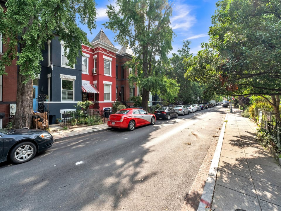 quiet, tree-lined street, but still a short walk to lots of DC charm!