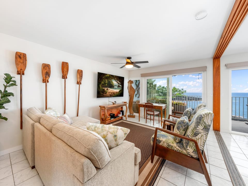 Smart television in living room