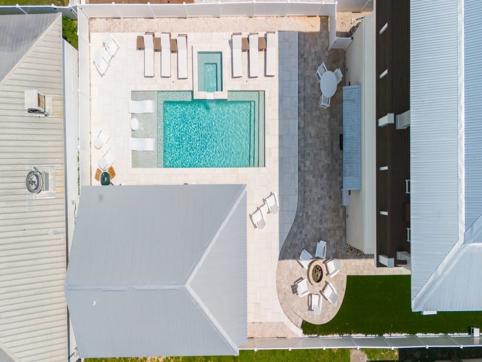 Laguna Sunset | Outdoor Entertainment Area | Heated Pool | Hot Tub | Outdoor Kitchen | Fire Pit