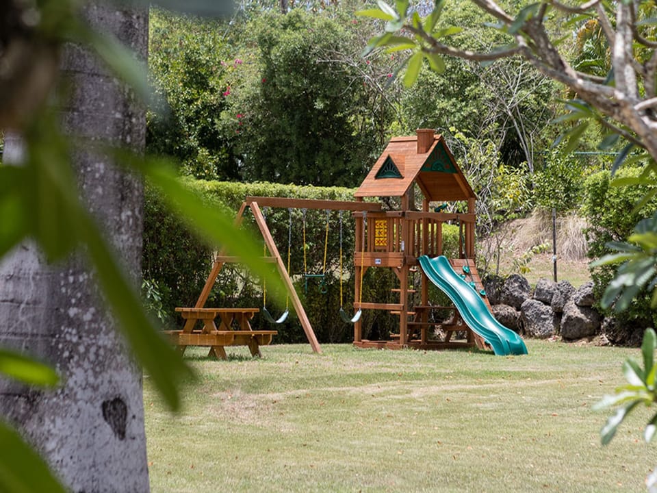 A playground area which is great for families with kids