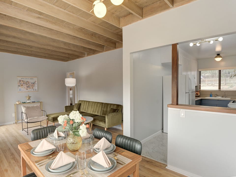 Main Dining Room Next to the Living Room and Kitchen