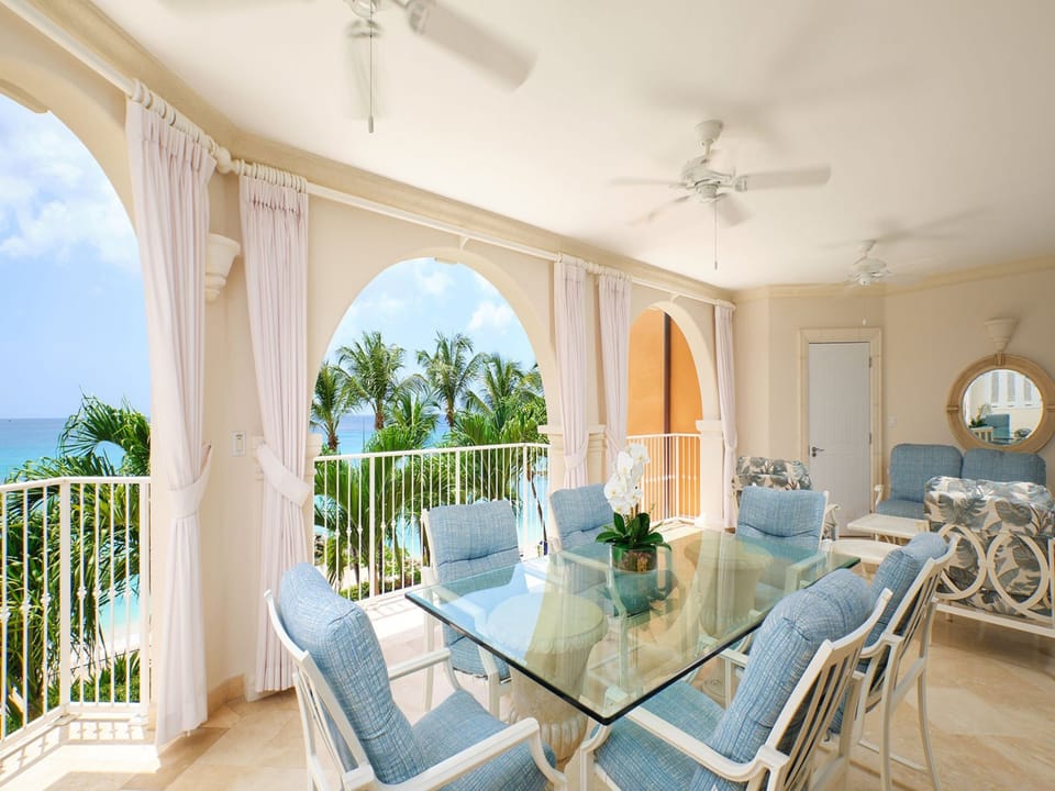 Start your mornings on the expansive patio