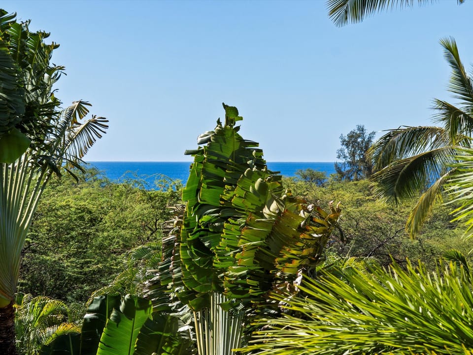 Peek-a-boo ocean views from the patio