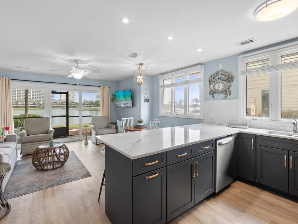 Upgraded kitchen cabinets and countertops