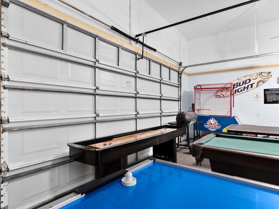 Shuffleboard, basketball, pool table, and more available!