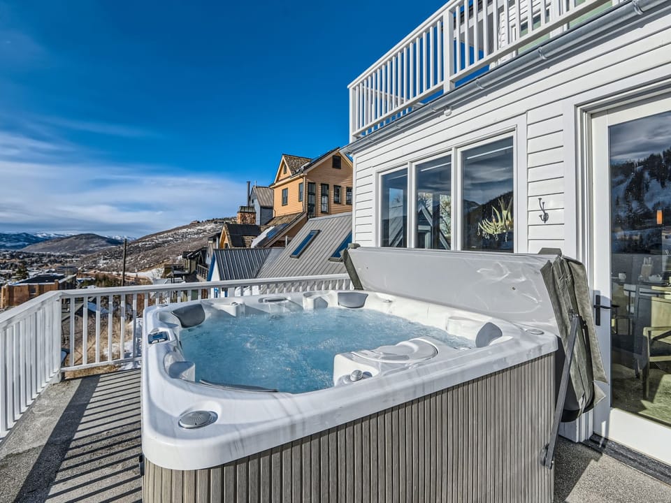 Private Hot Tub on Deck with Mountain Views